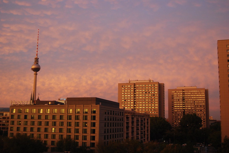 TV Tower from Fischerinsel, Berlin